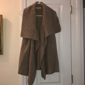 Loft sweater cardigan taupe